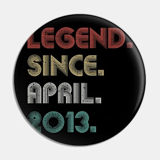 10 Years Old Vintage Legend Since April 2013 10th Pin