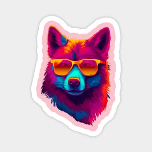 Dog in sunglasses Magnet