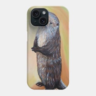 Standing River Otter Painting Phone Case