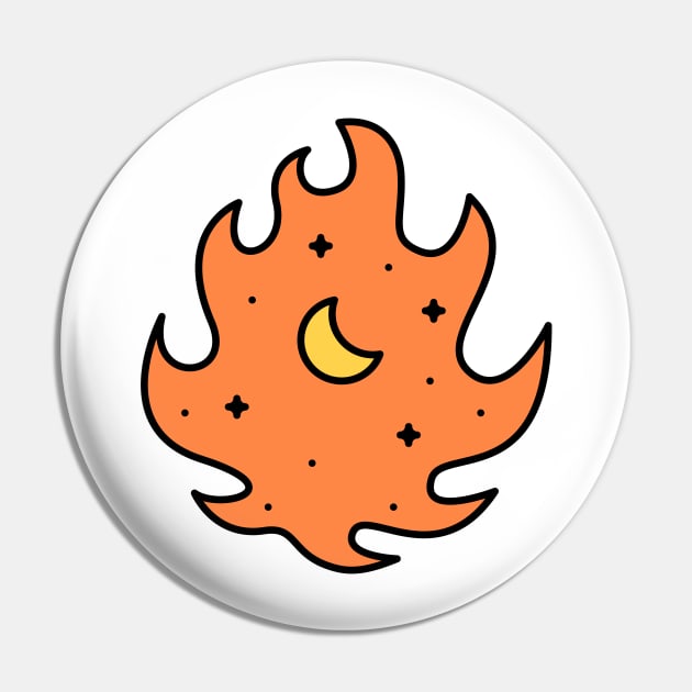 Bonfire Pin by polkamdesign