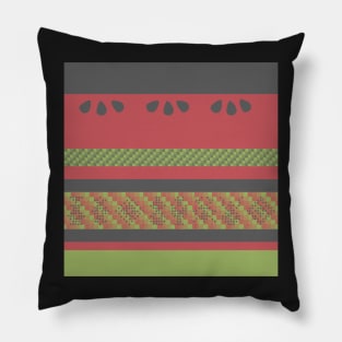 Watermelon Picnic Stripe Pillow