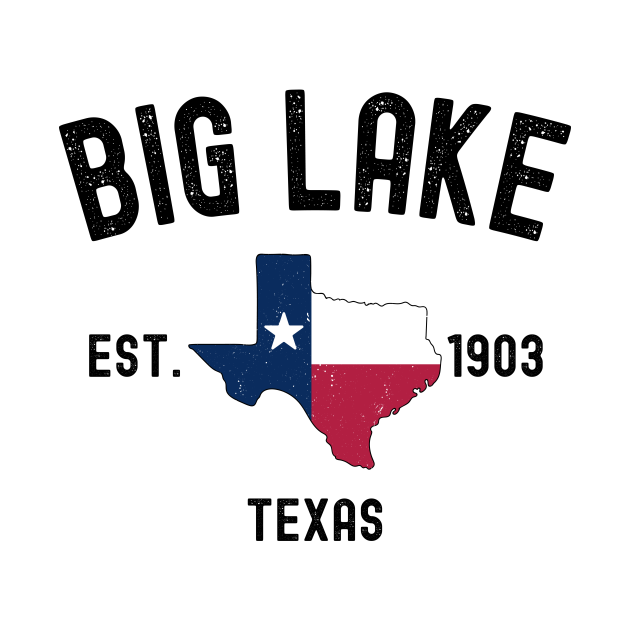 Vintage Big Lake Texas Est. 1903 Souvenir Gift Big Lake Texas