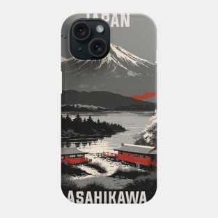 Asahikawa Japan Vintage Poster Tourism Phone Case