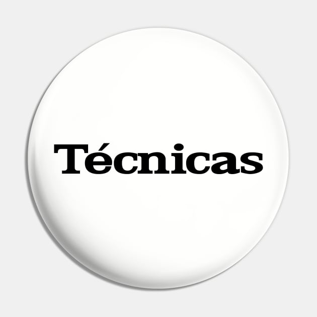 Technics (black logo) Pin by weirdude