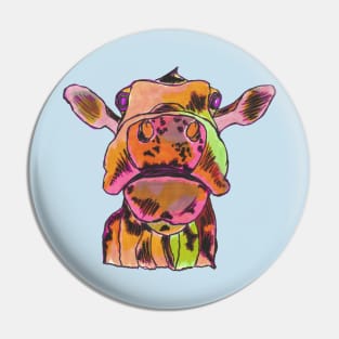 Moo Moo Cow Contemporary Sketch Pin