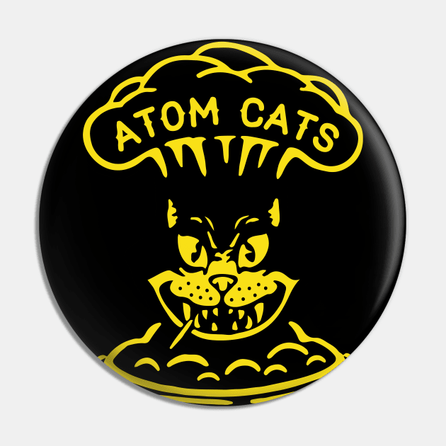 Fallout Atom Cats Garage Yellow Pin by katmargoli