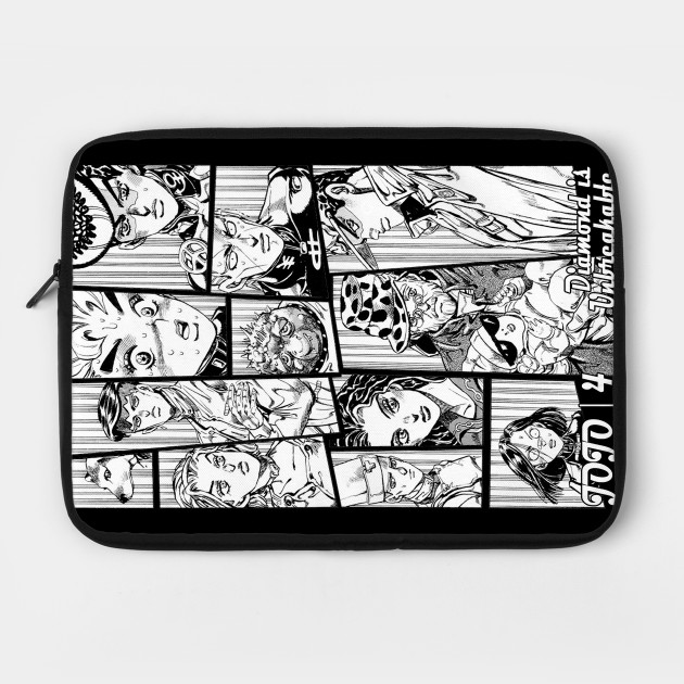 Diu Manga Panels Jojos Bizarre Adventure Laptop Case Teepublic
