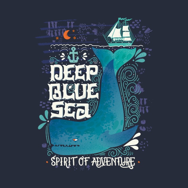 Deep blue sea. Spirit of adventure. by BlueInkStudio