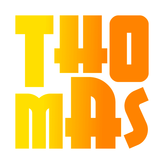 Thomas, name, typography by Furashop