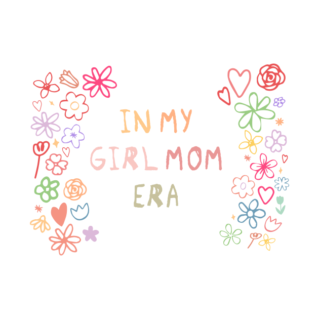 In My Girl Mom Era Front Print Gender Reveal Future Mom by Grapejuice Studio