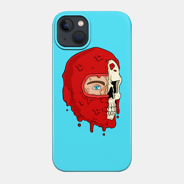 The Human Spider Half Skull - Human Spider - Phone Case