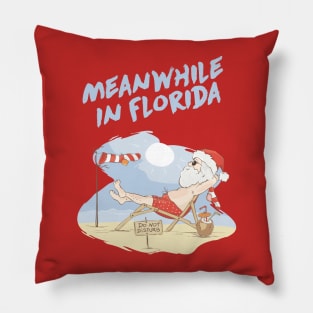 Meanwhile In Florida Meme Beach Santa For Boys Pillow