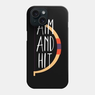 Archery aim and hit Phone Case