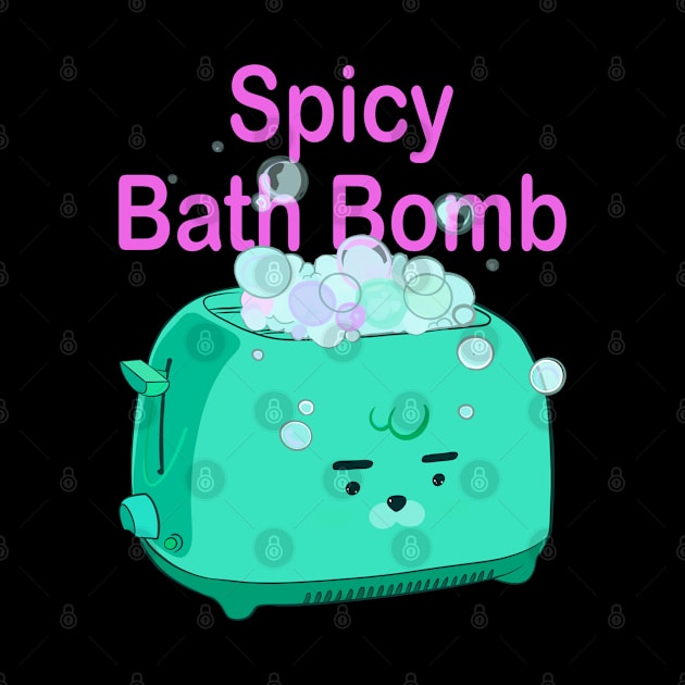 Retro inscription "Spicy bath bomb" by shikita_a