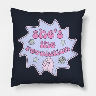 She's the Revolution Pillow