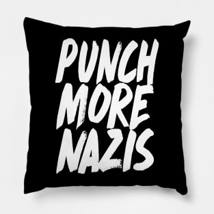 Punch More Nazis - Statement Design Pillow