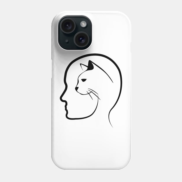 Cats on my Mind Phone Case by SpaceART