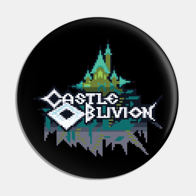 Castle Oblivion Logo Pixel Art Pin by inotyler