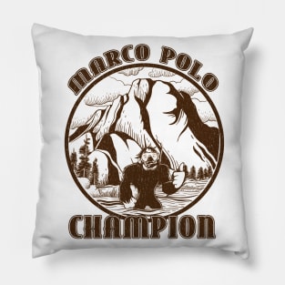 Vintage Worn Marco Polo Hide and Seek Champion Pillow