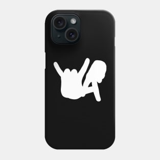 Front and Back LA Rocks Silhouette, White Phone Case