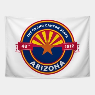 Arizona The Grand Canyon State Flag Design Tapestry