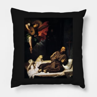 St Francis of Assisi Angel Visitation Pillow