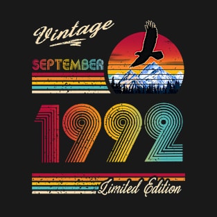 September 1992 Birthday T-Shirt