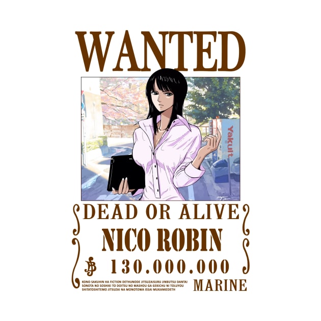 Nico Robin One Piece Wanted by Teedream