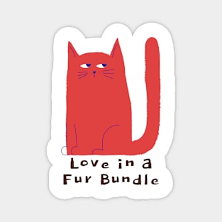 Love in a Fur Bundle: Cat Lover Magnet