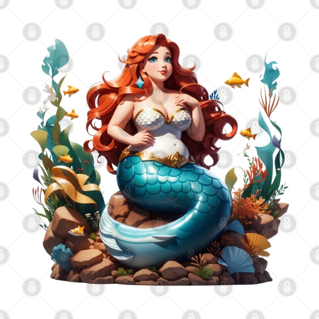 Pretty plus Size Mermaid by MGRCLimon