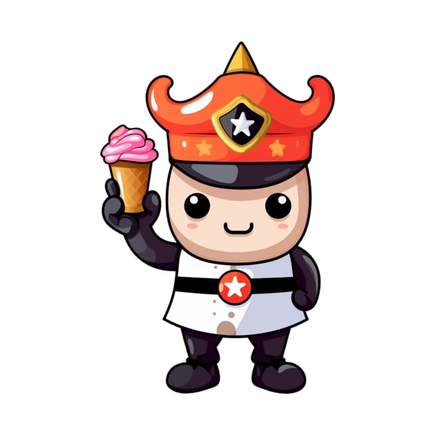 kawaii ice cream cone junk food T-Shirt cute  funny by nonagobich