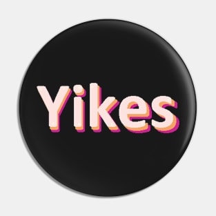 yikes pixel art typography Pin