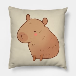 capybara illustration Pillow