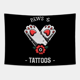 Paws and Tattoos Tapestry
