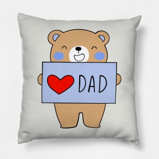 I Love Dad Pillow