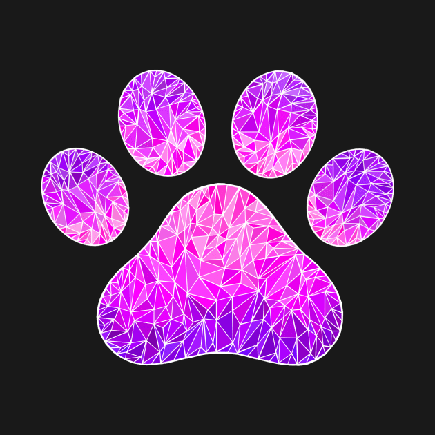 Geometric Paw Print Graphic by ClaireSven