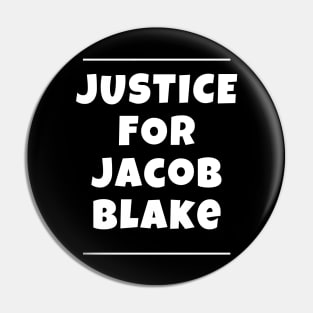 Justice For Jacob Blake Pin