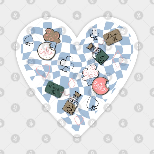 Tea Party Heart Magnet by ameemax