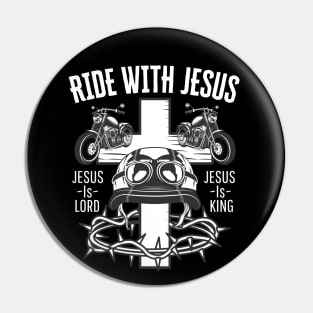 Christian Biker Pin