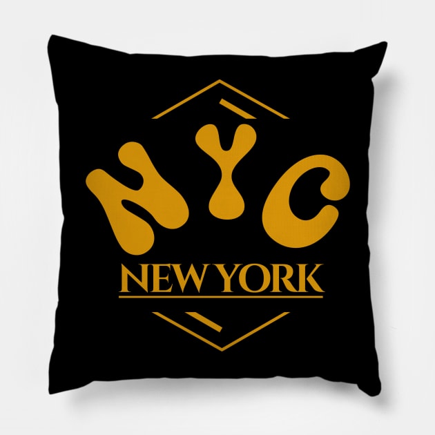 New York nyc Pillow by Blueberry Pie 