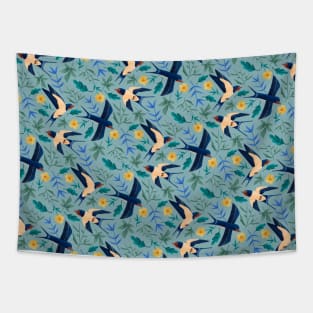 Barn swallows Tapestry