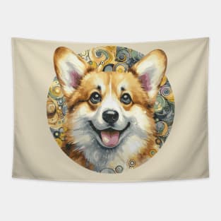 Corgi Dog Mom Tapestry