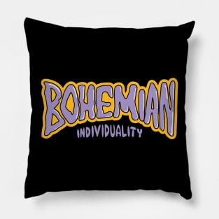 Bohemian Style - Skate-Inspired Graphic Lettering Shirt Pillow