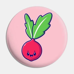 Cute Turnip Smile Cartoon Pin