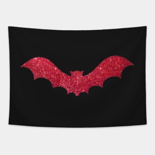 Pink Glitter Bat Tapestry