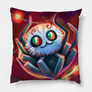 Cute Spider Drawing Pillow