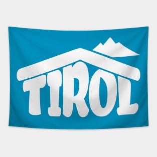 Tirol Austria Alps Skiing Snow Paradise Hut Souvenir Tapestry