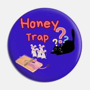 black cat mouse honey trap love Pin