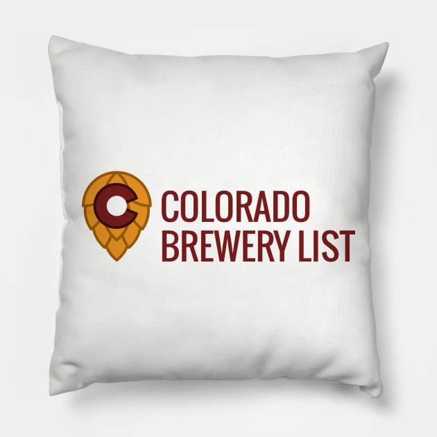 Colorado Brewery List - Logo Light Pillow by ColoradoBreweryList