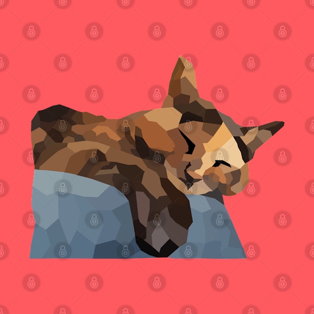 Tortie Low Poly by nonbeenarydesigns